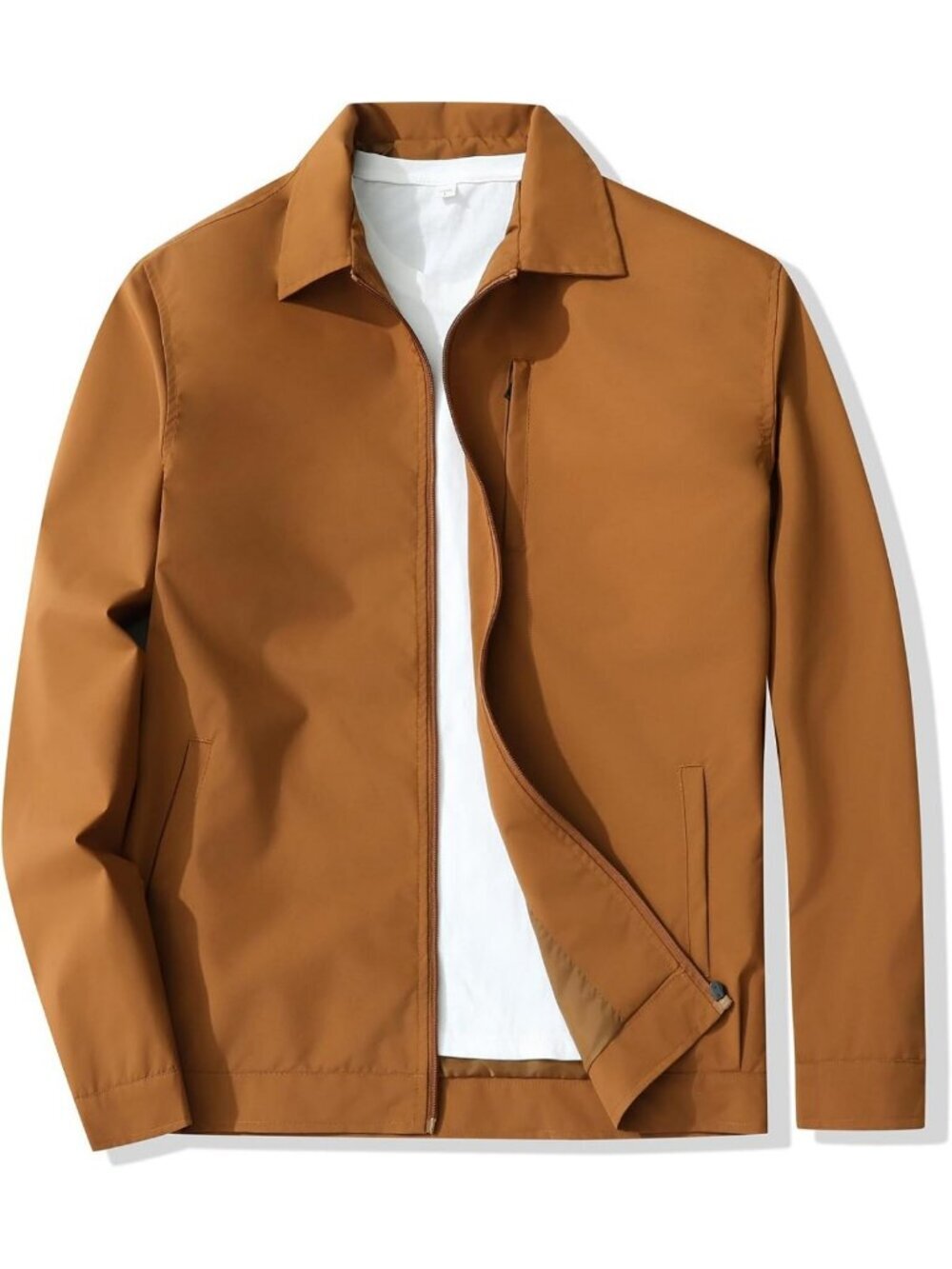 Stylish Men's Lightweight Full Zip Windbreaker Jacket for Golf & Casual Wear
